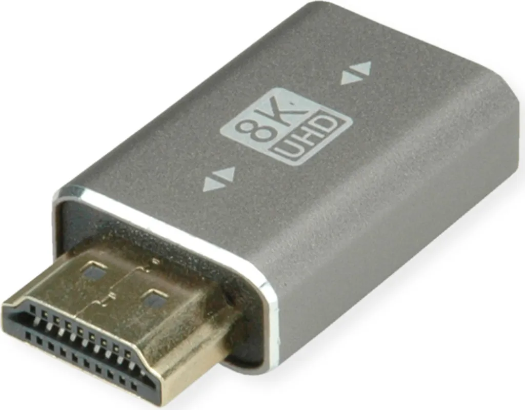 Adattatore ROLINE HDMI 2.1 8K ST/BU | Zero Lag per Gaming 4K 120Hz