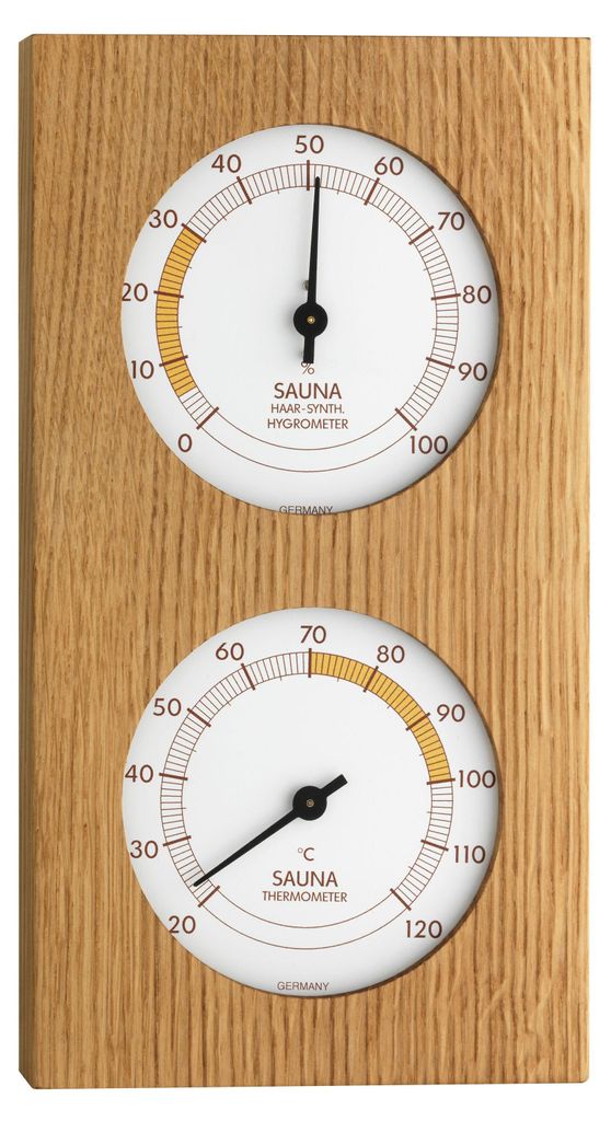 TFA Dostmann Sauna-Thermo-Hygrometer, 130x242mm Produktbild 