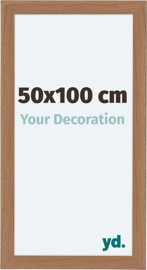 Bilderrahmen, 50x100 cm, Nussbaum Hell, MDF, Como