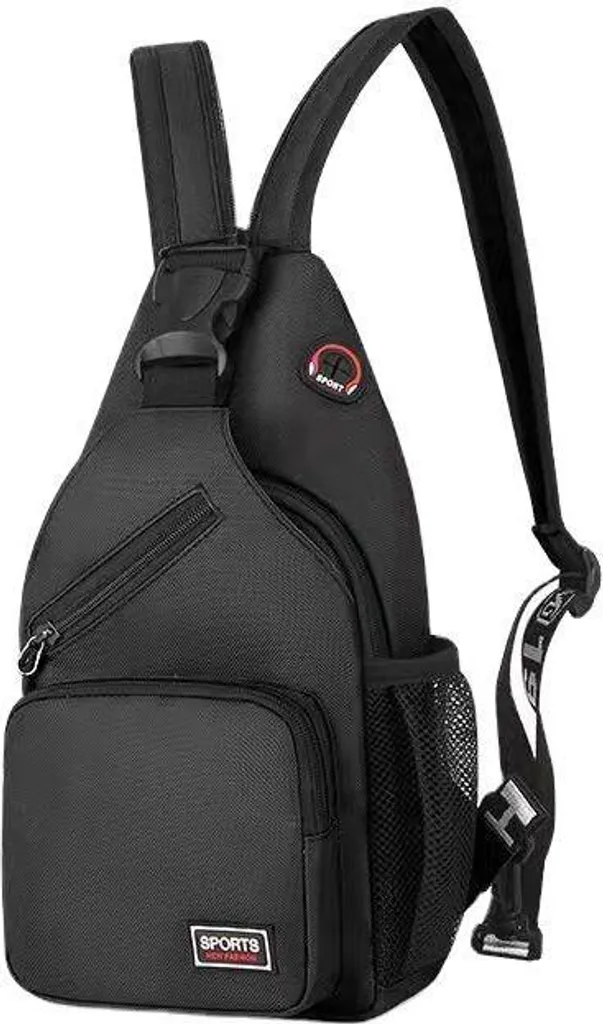 Zaino da Viaggio INF Multifunzionale - Tracolla Nero per Avventure