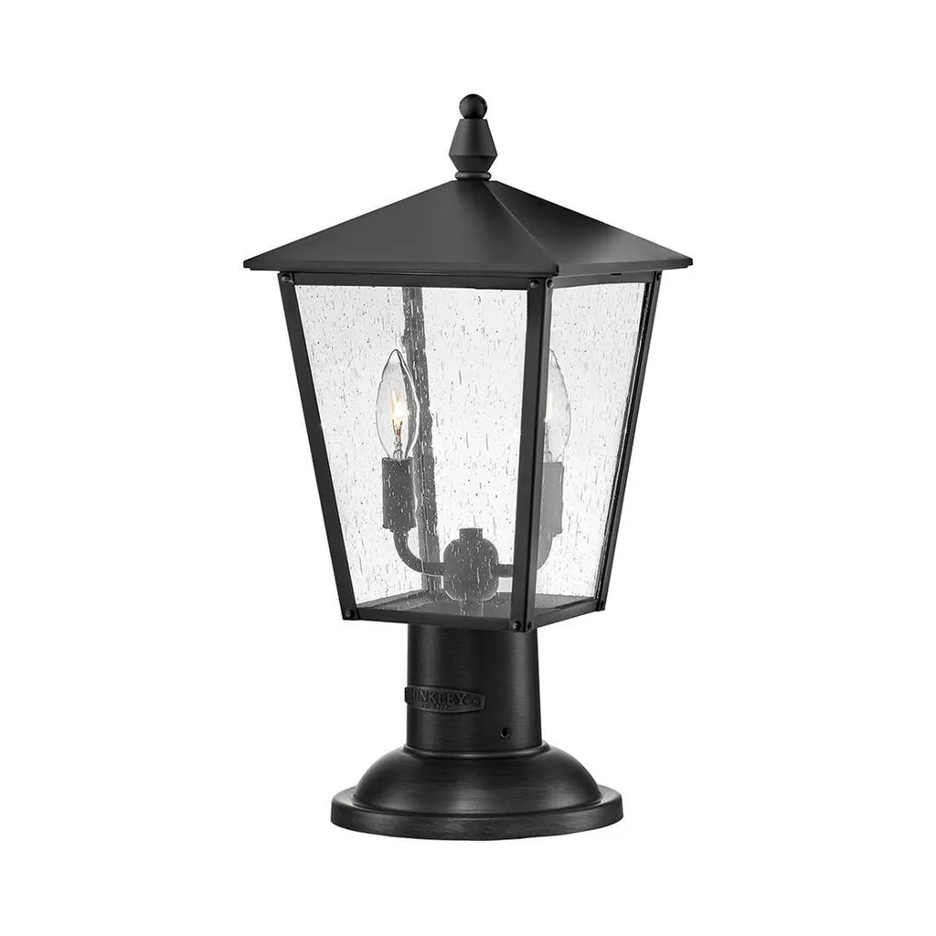 Lampe d'extérieur sur socle Huntersfield Hinkley noire E14 40W 48cm