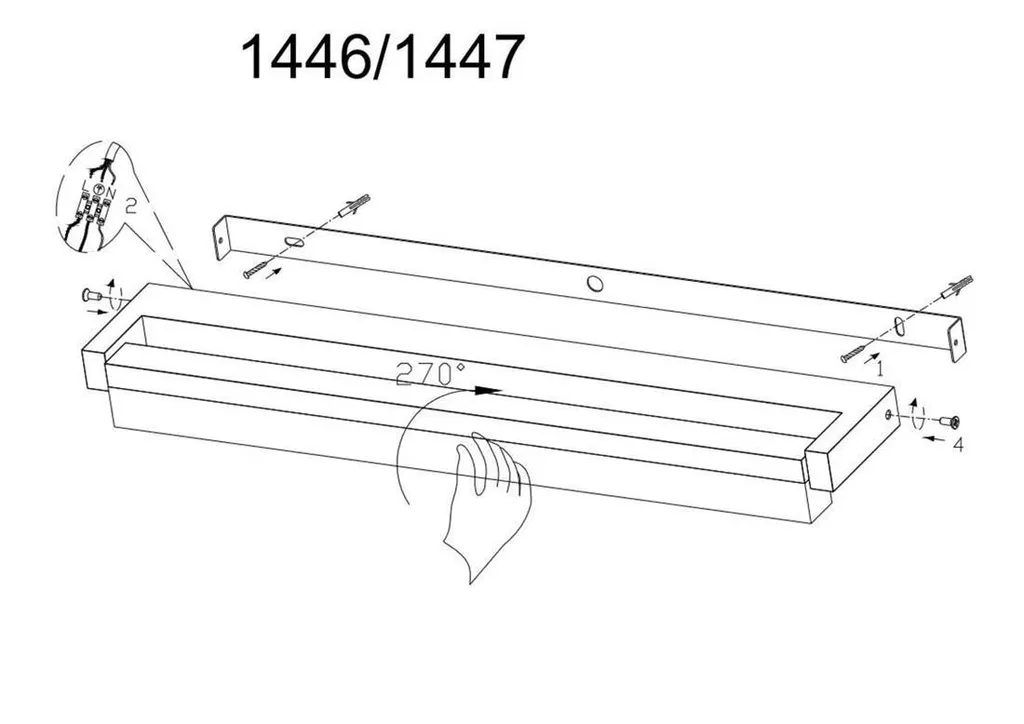 Éclairage Plan de Travail Cuisine LED Cedric 48,5cm - Idéal Préparation - 6
