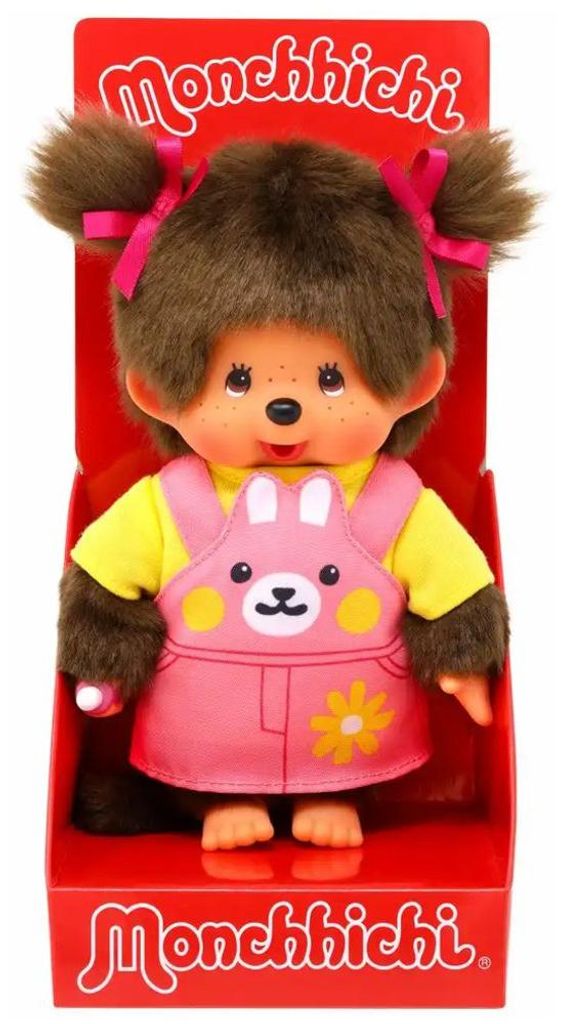 Monchhichi pluchen knuffel, dierenkostuum, konijntje, 20 cm Productafbeelding 