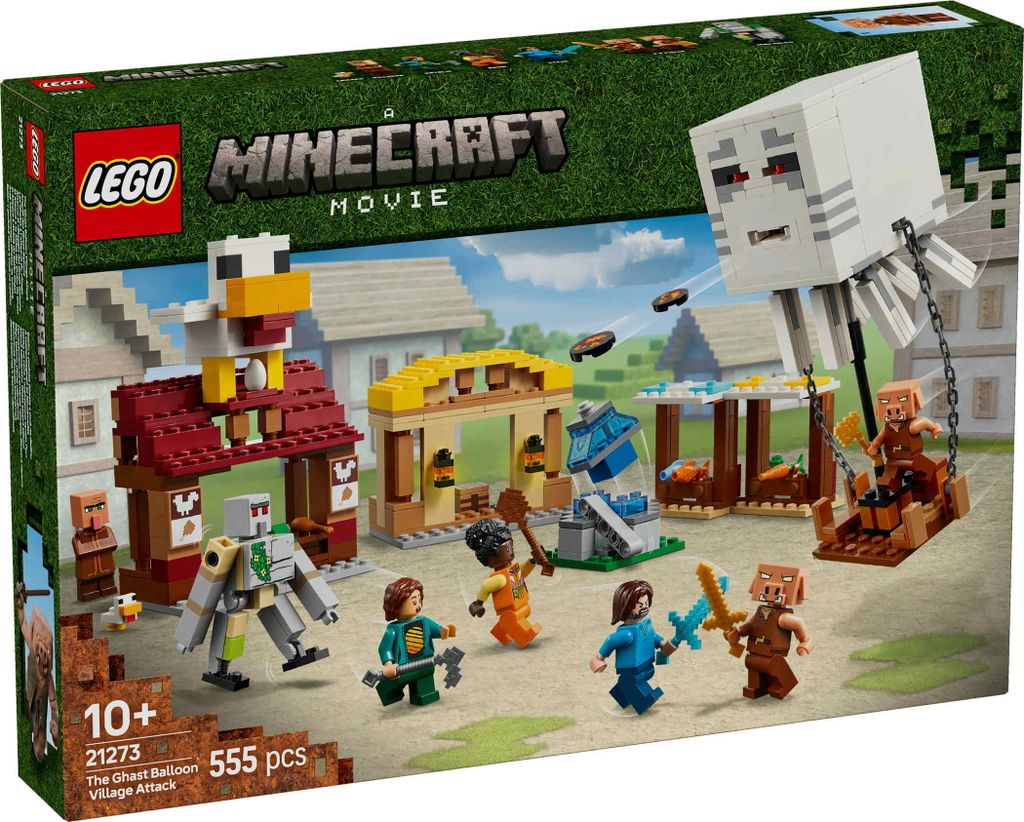LEGO Minecraft Balloon Ghast attaque le village, jouet Image du produit 