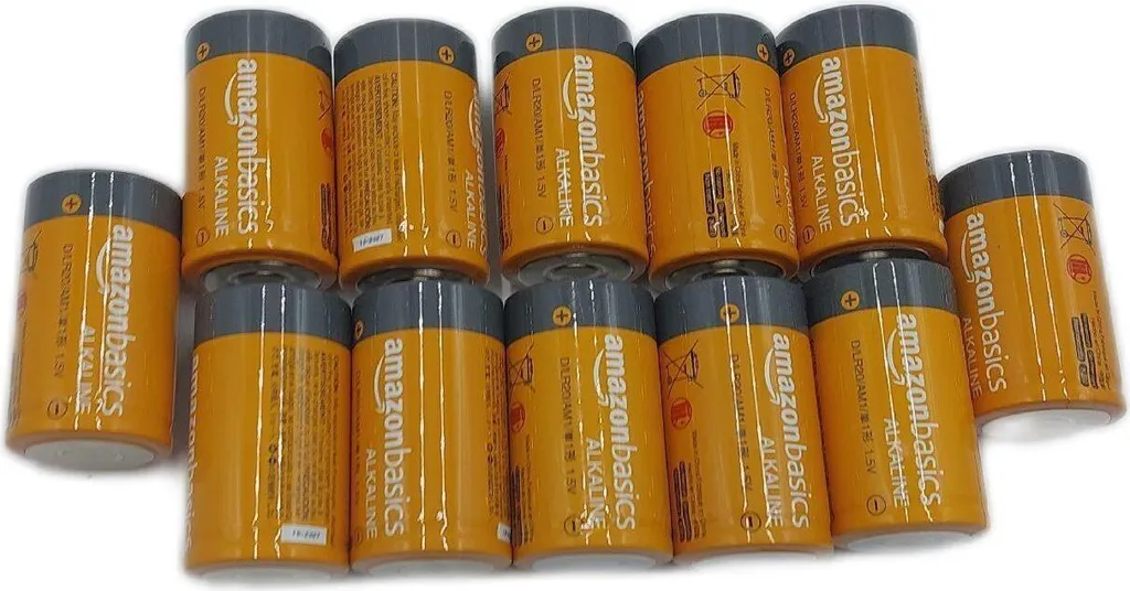 Pack de 12 Piles D LR20 Idéal pour Lampes Torches et Radios de Chantier