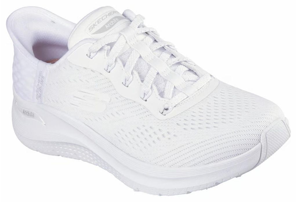 Skechers Arch Fit 2.0 Slip-Ons Weiß Damen Sneaker 37,5 EU