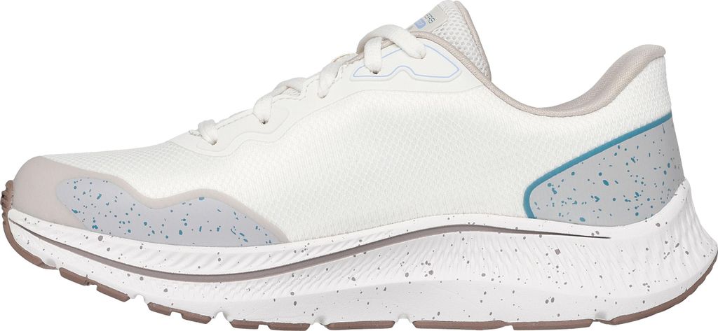 Skechers Sneakers 128625-OFWT in Off White Textile/Teal Trim color size 40