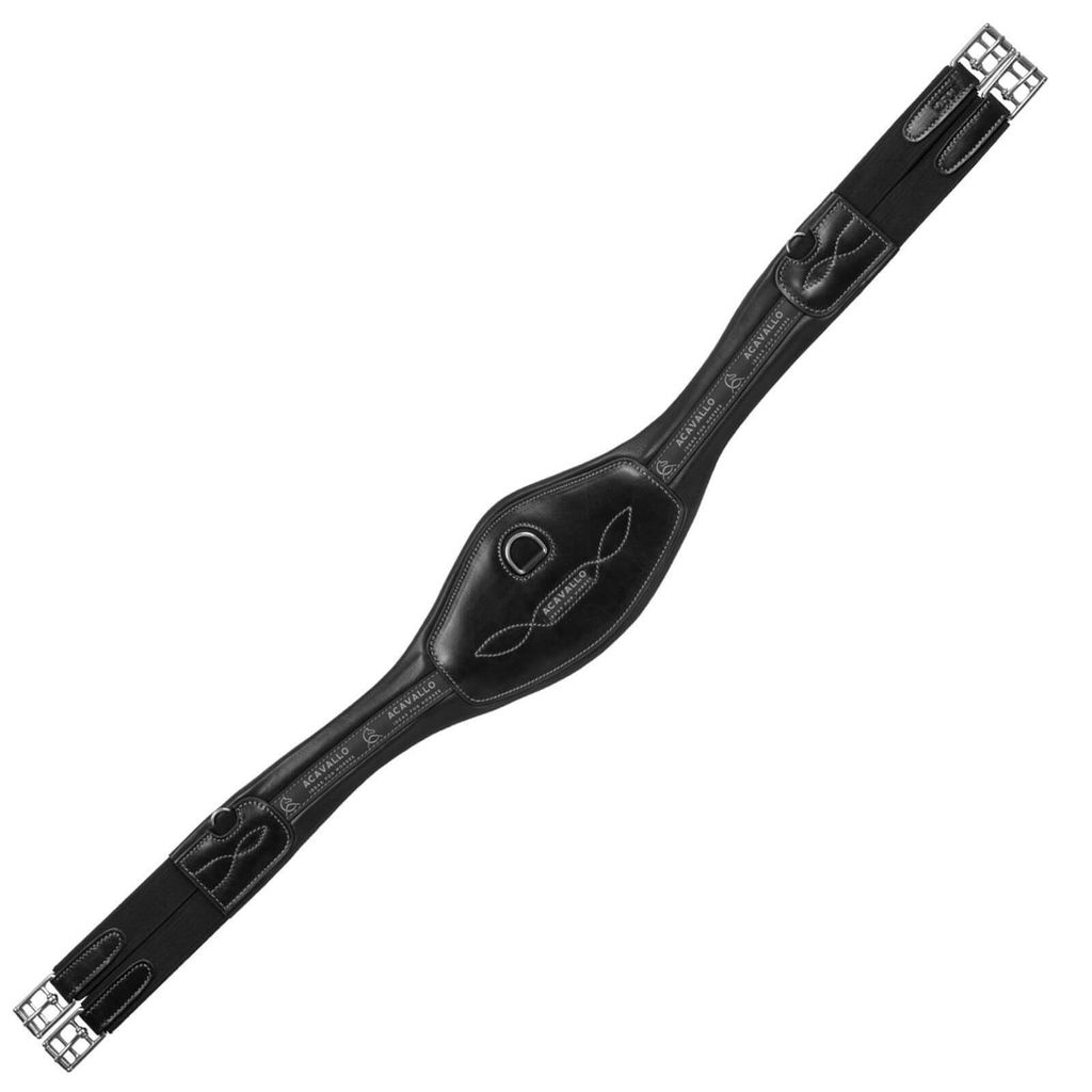 Acavallo Sattelgurt Langgurt Leather Passion Ergonomic Schwarz