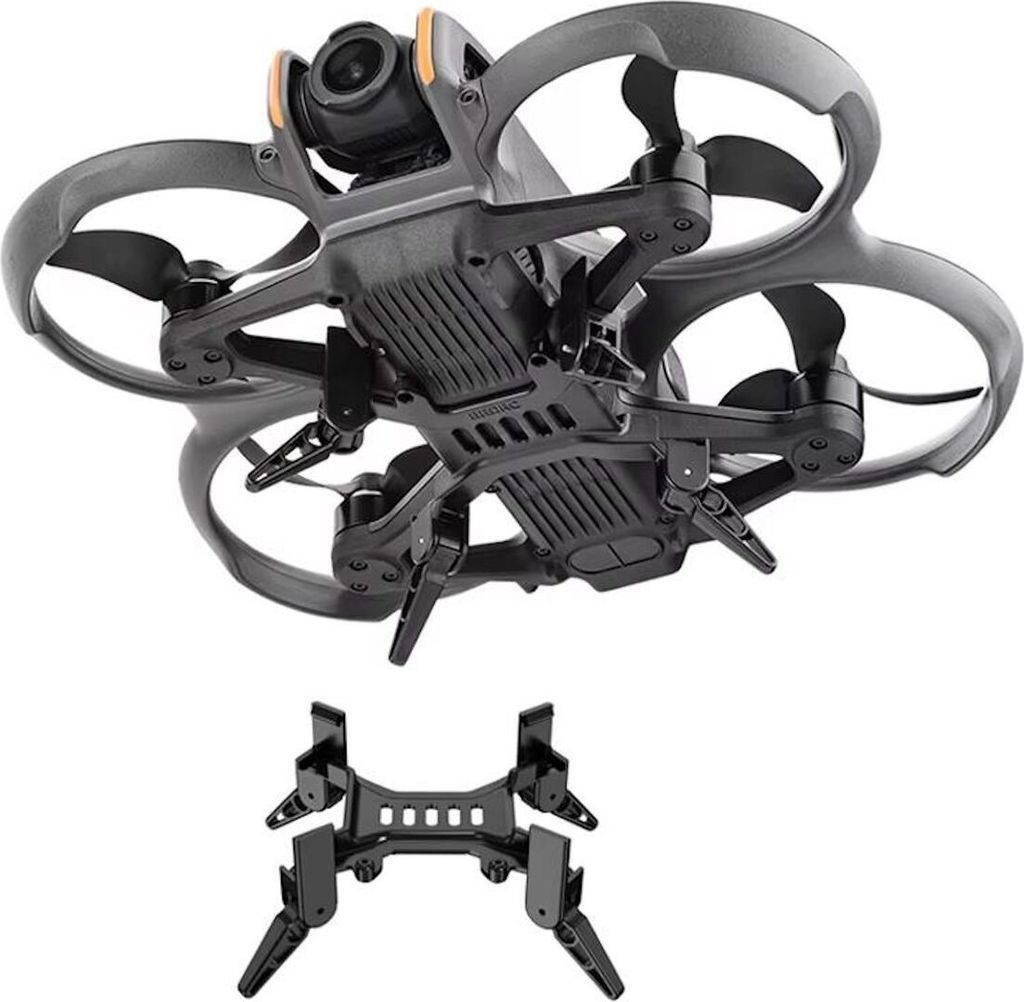 Für DJI Avata 2 BRDRC Klappbares erhöhtes Landegestell Gimbal Schutz Schwarz