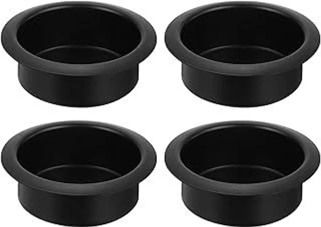 4 Inserti Portabevande Divano Alluminio Nero | Portabicchieri Incasso 4.02