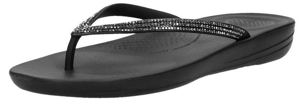 FitFlop iQushion Sparkle  Teenslippers - Zwart - Maat 41 Produktbild 