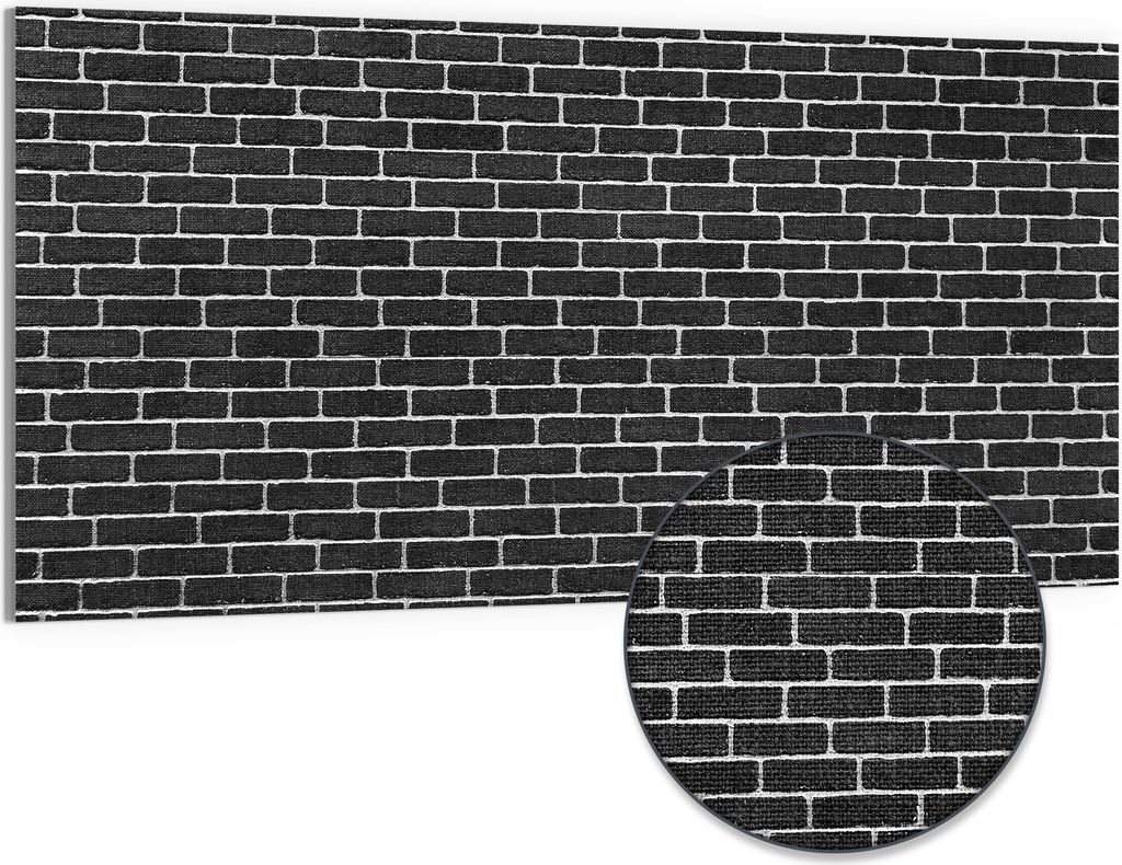 DEQORI Hybrid Leinwand Bild 100x50 cm 'Monolith der Stärke' Wandbild Glas flach modern
