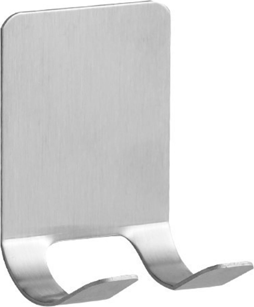 Rasiererhalter ohne Stanzwand-montiertes Doppelhaken Design U-förmiger Mehrzweck-Wandhänge-Rasierer-Wandhaken Haushalt Gebrauch-Silber