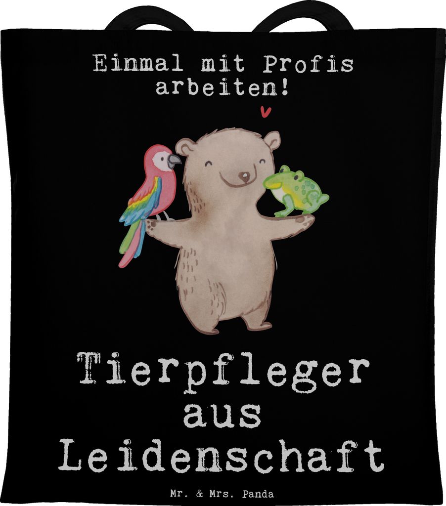Mr. & Mrs. Panda Tote Bag Tierpfleger Leidenschaft - Produktbild 