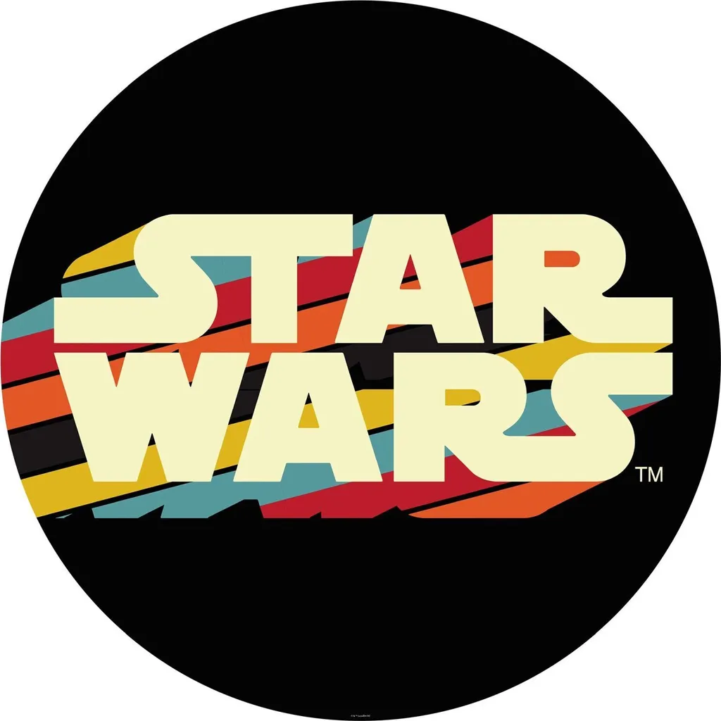 Relooker un mur Star Wars papier peint rond autocollant 128cm noir facile