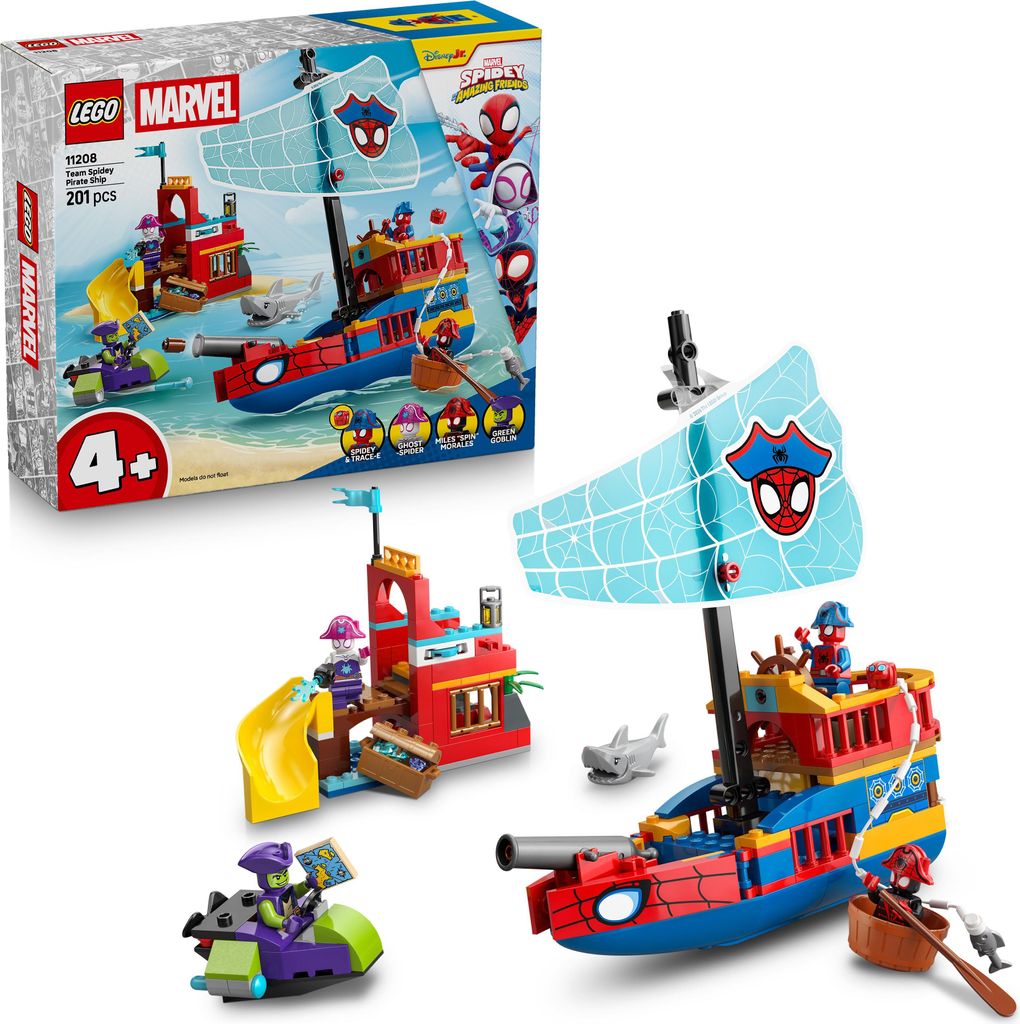 LEGO ǀ Piratenschiff von Spideys Team - Superhelden Set mit Produktbild 