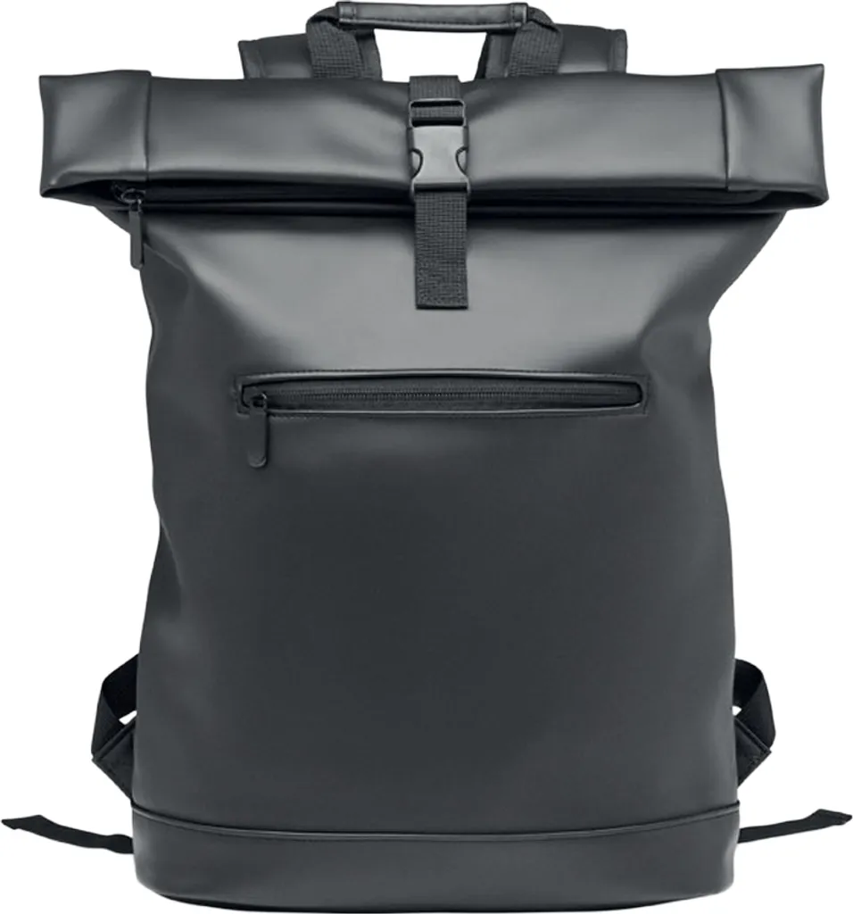 Sac à dos travail pour ordinateur portable roll-top modulable noir