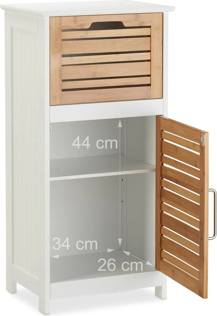 Rangement d'appoint en bambou blanc - Adieu au désordre dans la maison - 5