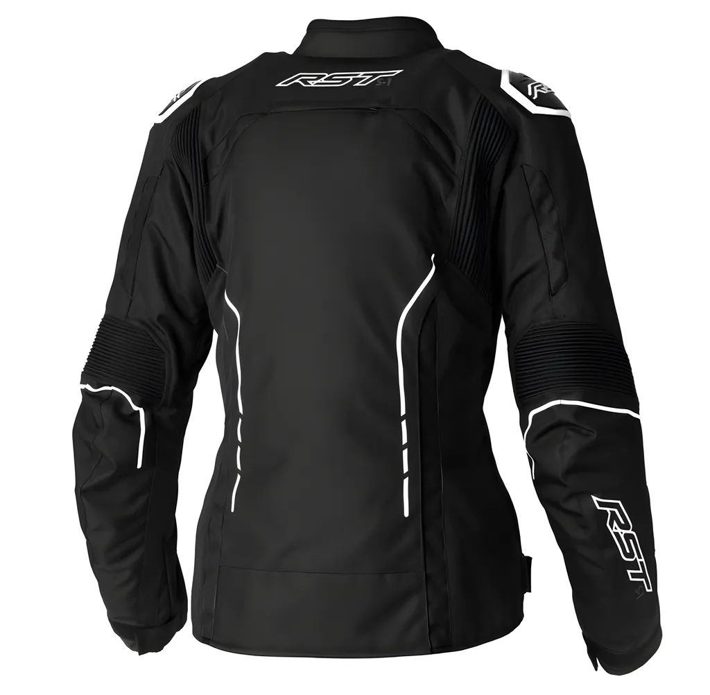 Veste moto RST S1 Femme Noir Blanc M : Protection et Confort CE