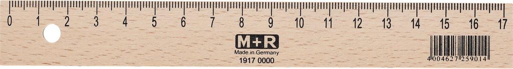 M+R 1917, Schreibtisch-Lineal, Buche, Holz, Holz, cm, 170 Produktbild 