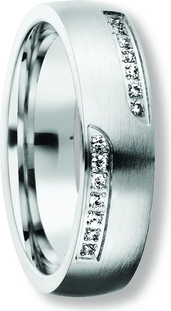 Anello Amicizia Argento 925 Rodiato con Zirconi - Vera Gioielleria