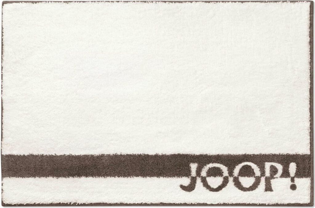 JOOP! löschen Badteppich LOGO STRIPES Farbe creme Größe 50 x 60 cm