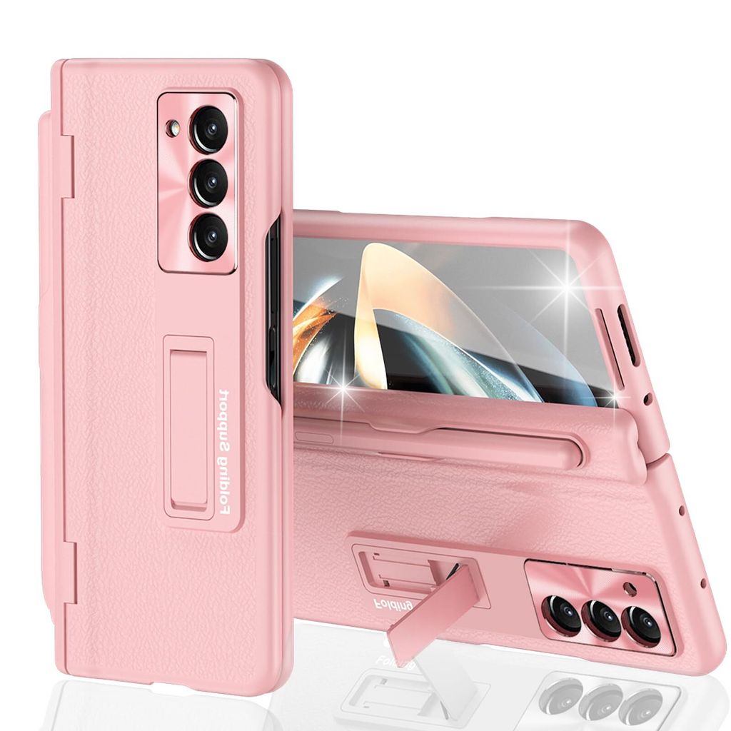 Pouzdro na Samsung Galaxy Z Fold 6 Tvrdého kožené pouzdro s Obrázek produktu 2