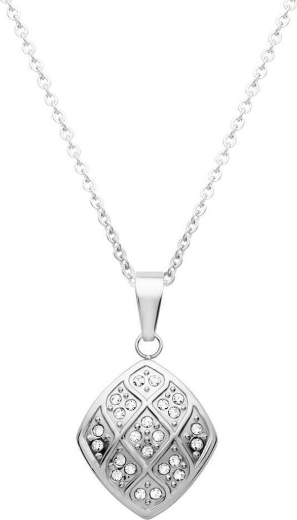 Unique Edelstahlanhänger mit Zirkonia inkl. Kette N5058 Produktbild 