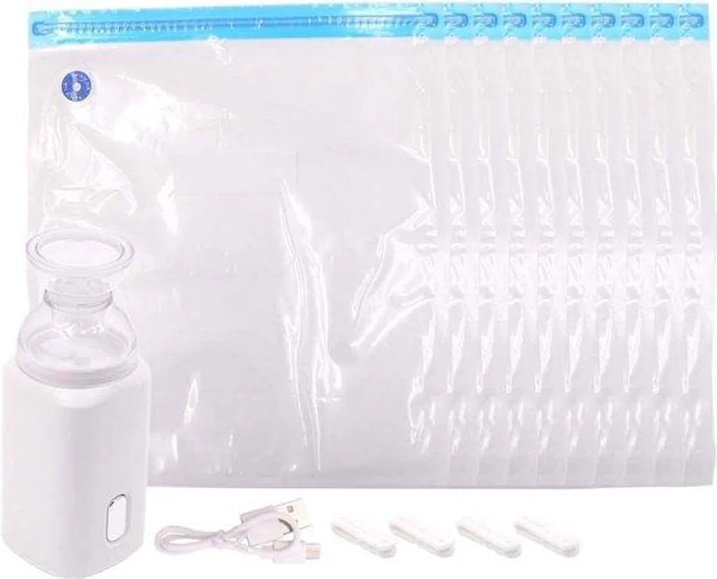 Kit mini-compresseur électrique et 10 sacs sous vide pour impression 3D