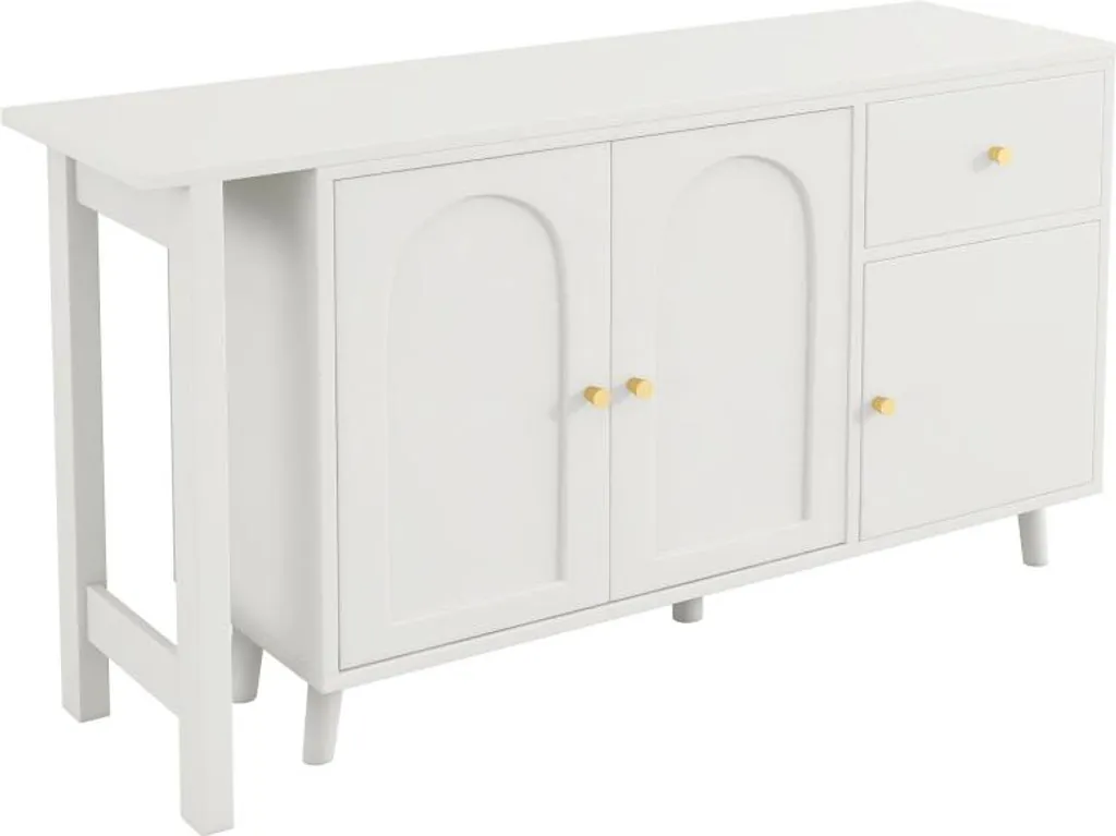 Sideboard bureau combiné modulable meuble de rangement gain de place - 10