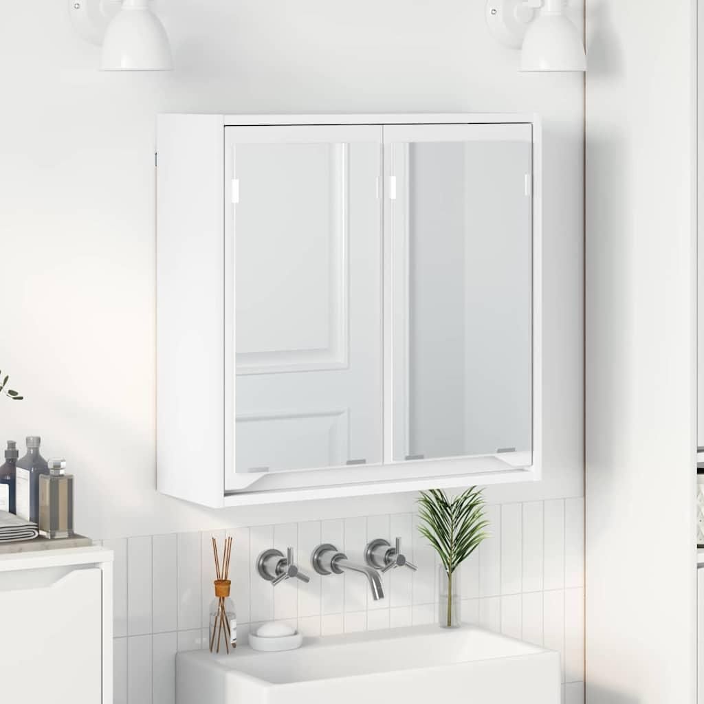 "Schlussverkauf" BadezimmerspiegelSchrank 1 PC - Badezimmschrank - Weiß 60x20x60 cm Holzwerkstoff C9424