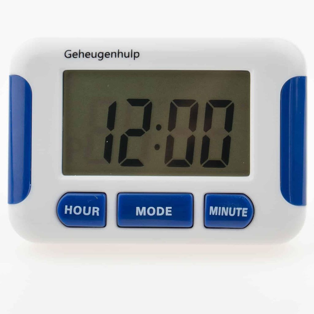 Medikamentenalarm mit 5 Alarmen Blau Produktbild 