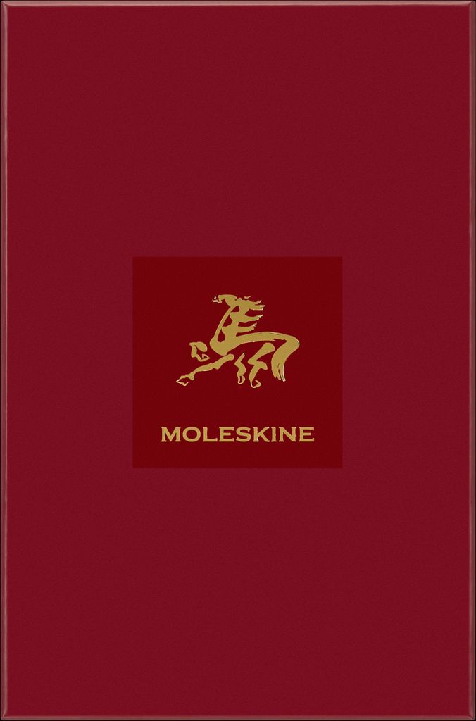 Moleskine Das Jahr des Pferdes Vegea Notizbuch L/A5, liniert, weicher Einband, Rot, mit Box