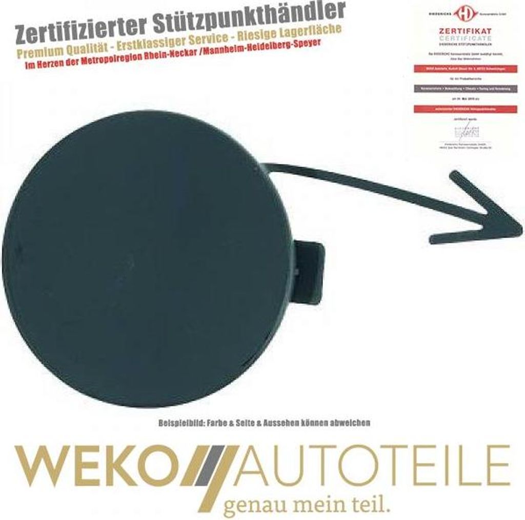 Klappe Abschlepphaken hinten DIEDERICHS 2248669 für VW