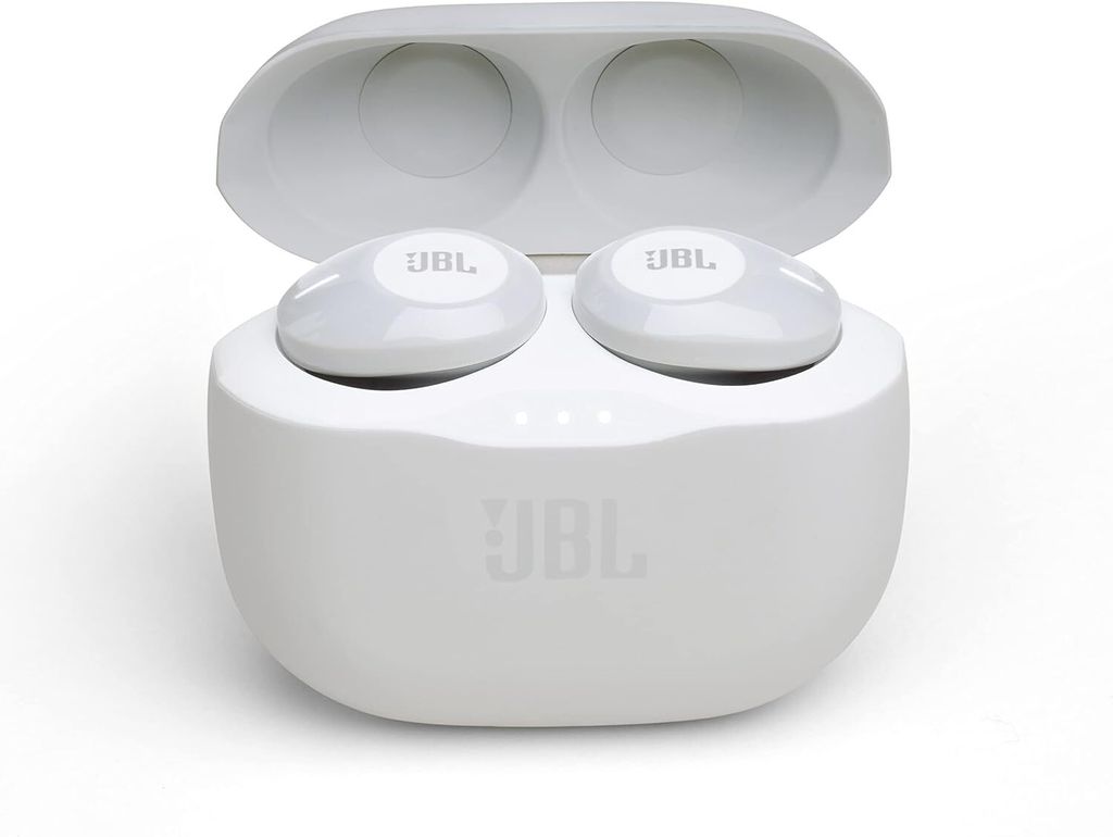 JBL Tune 120 TWS In-Ear Bluetooth-Kopfhörer in Weiß – Kabellose Ohrhörer mit integriertem Mikrofon – Musik Streaming bis zu 4 Stunden mit nu...