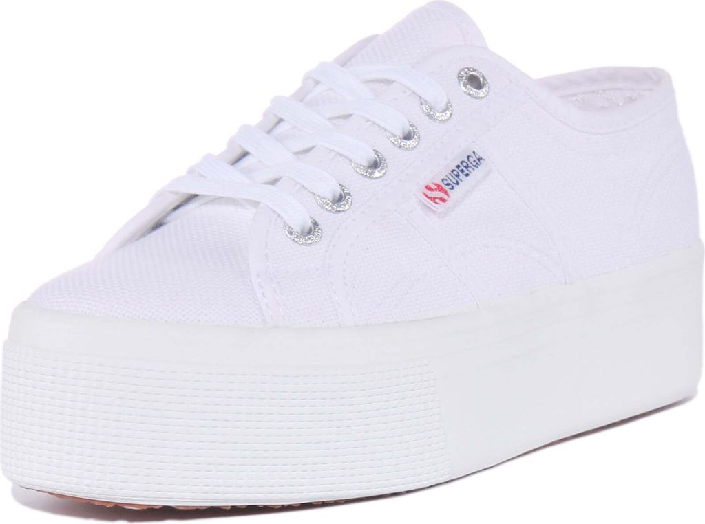 Superga 2790 Cotu Frauen Schnürung Segeltuch Plattform Produktbild 38