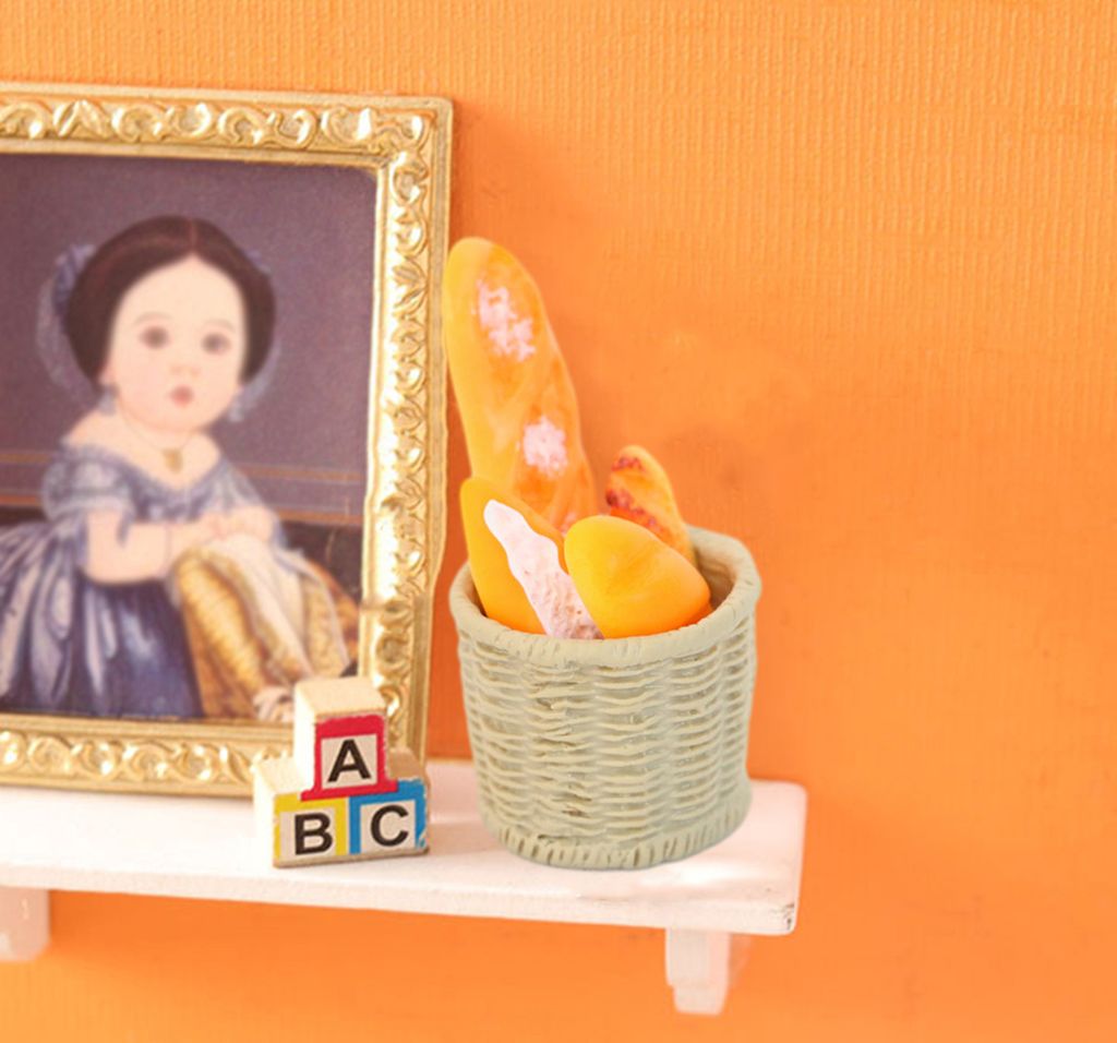 1/12 Mini Brotmodell realistische kleine Brotmodelle Dollhouse Miniatur -Lebensmittelverzierung Puppenhauszubehör
