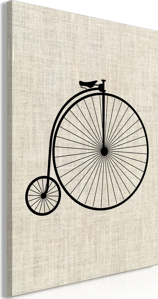 Quadro su Tela Bicicletta d'epoca 80x120 - Arredo Vintage Italiano
