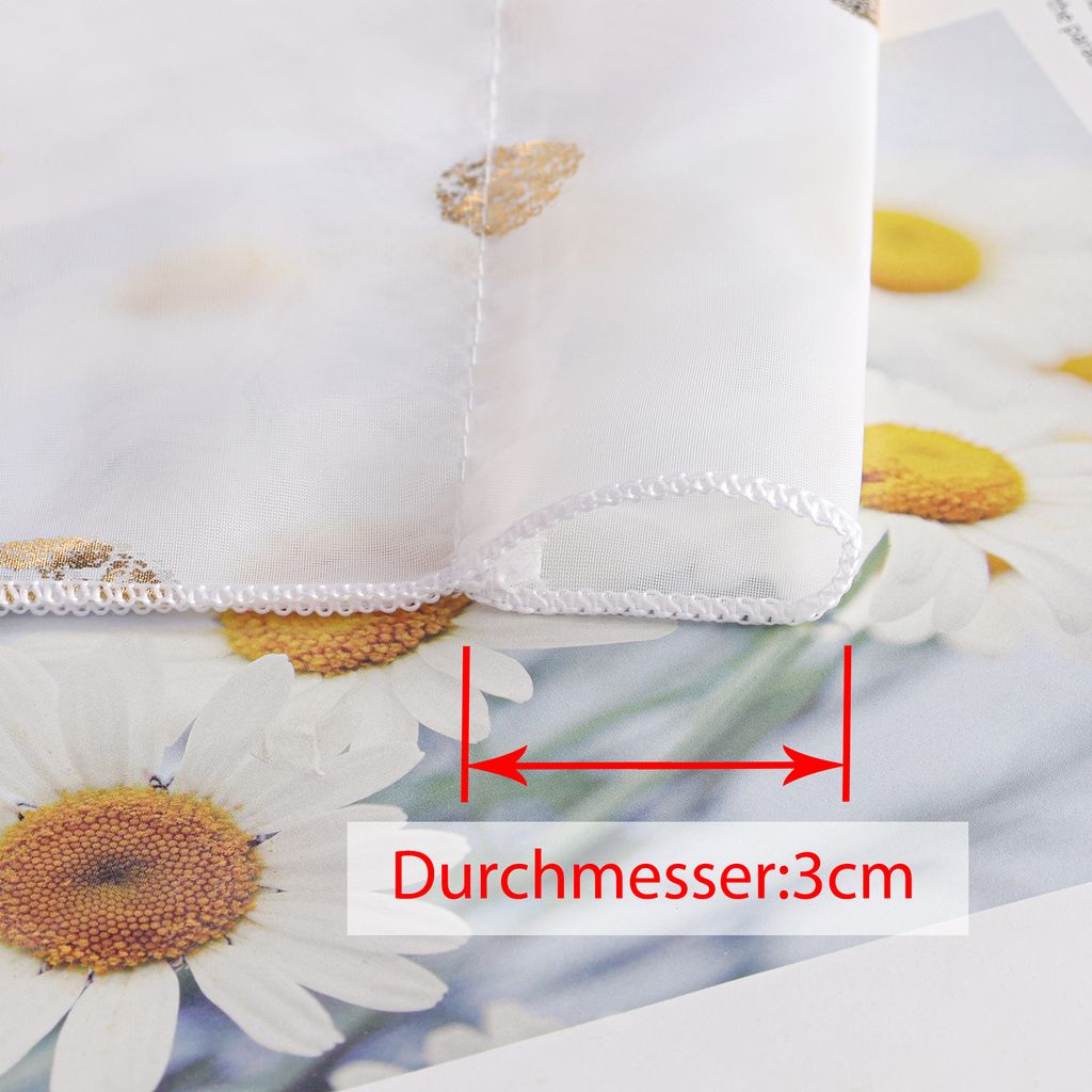 Scheibengardine Bistrogardine Stangendurchzug mit Glänz Produktbild 5