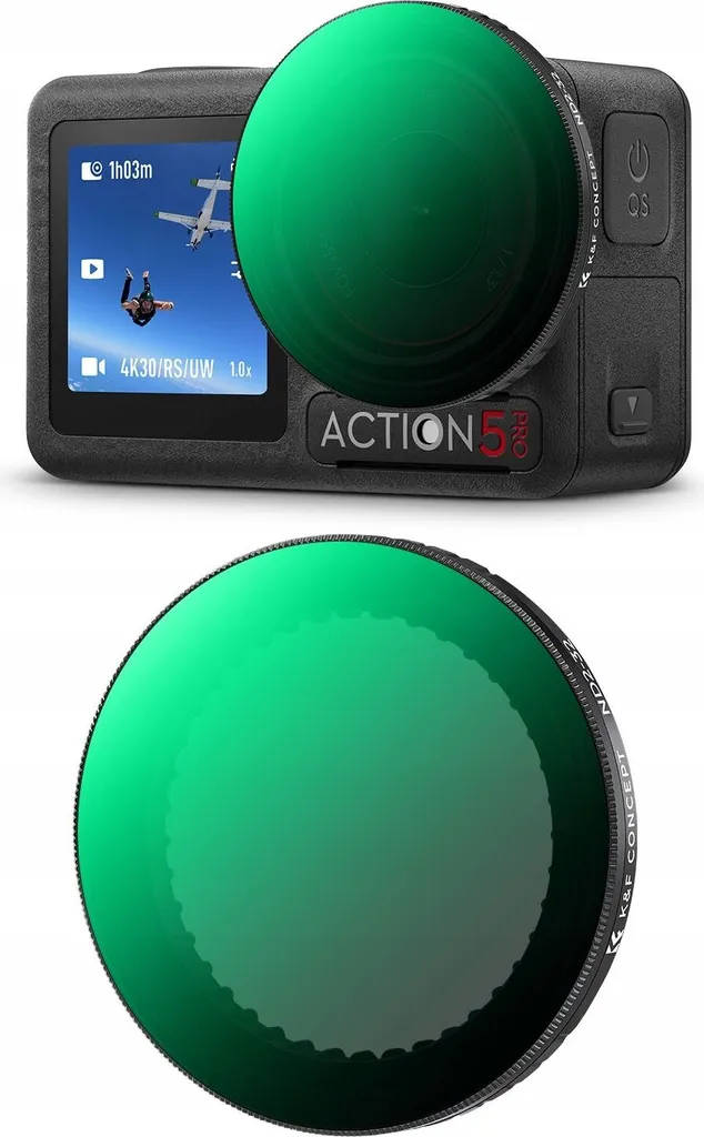 Filtro ND2-32 Variabile K&F Concept DJI Osmo Action 5 Pro / Action 4 KF01.2752