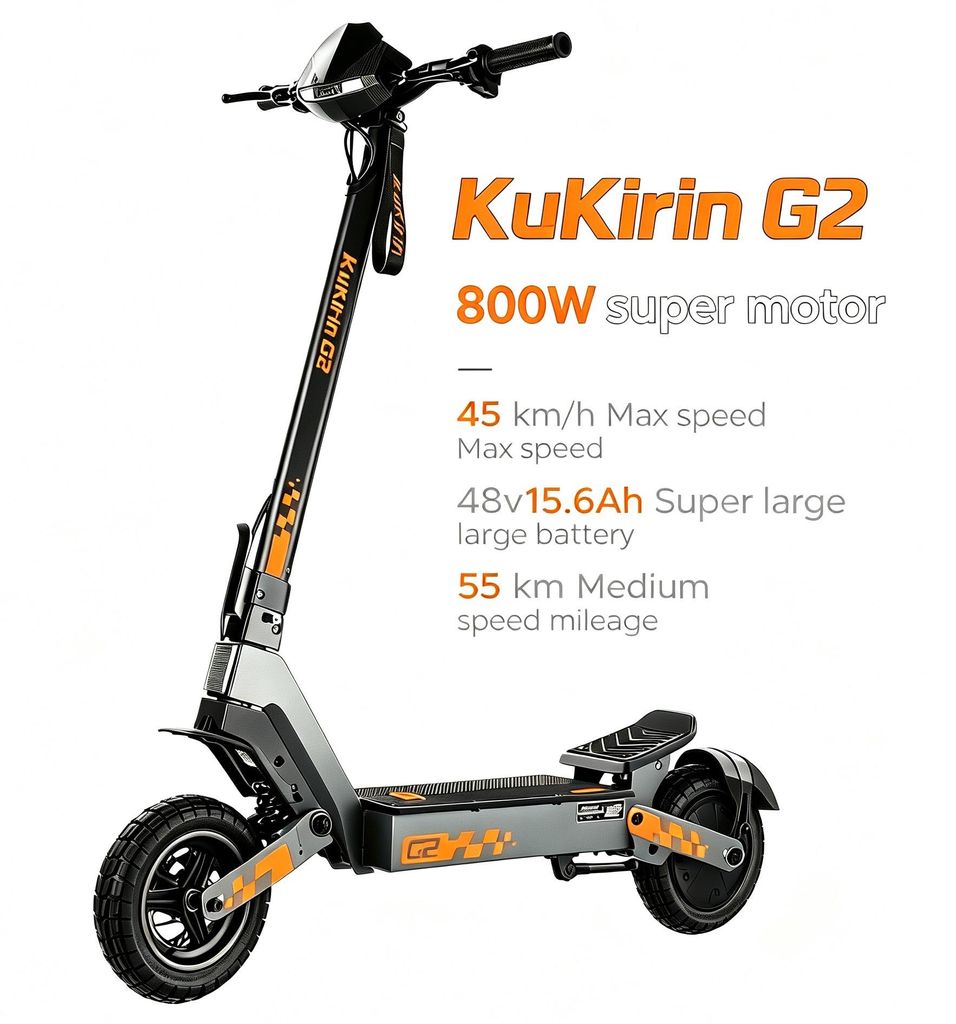 Elektrische step G2, 48 V 15,6 Ah, klimvermogen tot 20°, Productafbeelding 