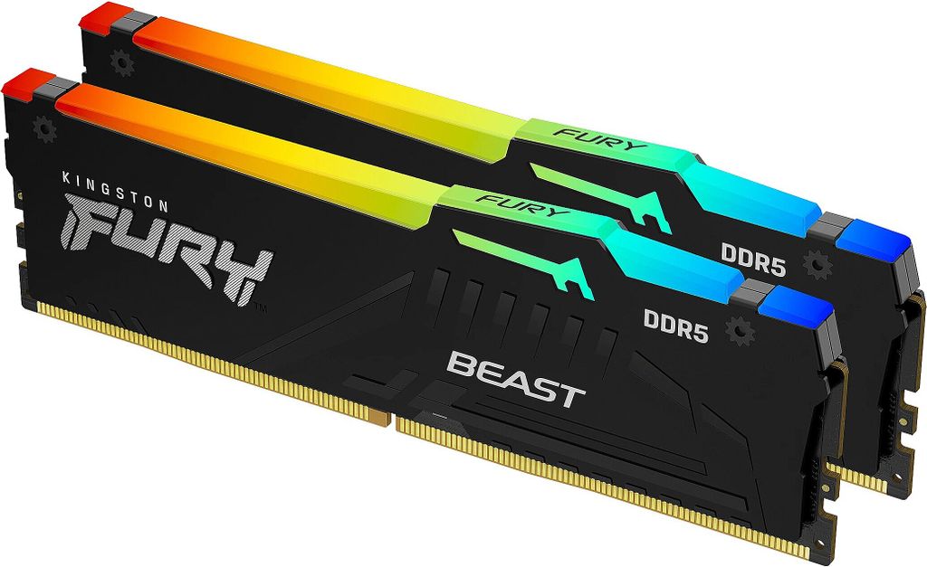 Memoria Kingston FURY Beast DDR5 RGB 32GB 6000MT/s CL30 Kit 2x16GB DIMM DDR5 RGB 32GB 2x16GB DIMM