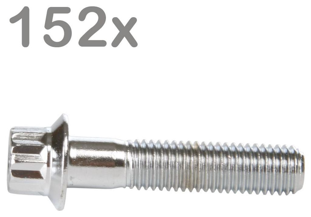 152 śruby do felg M7x32, stal chromowana, do felg BBS, Zdjęcie produktu 