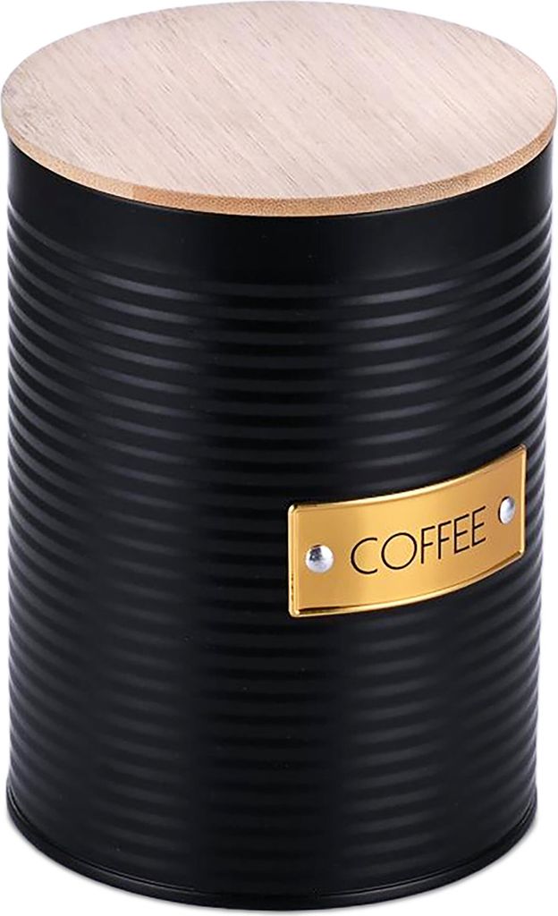 Boîte à café Relaxdays, lot de 1, métal, couvercle en Image du produit 