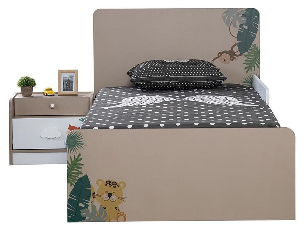 Bett Nachttisch Schlafzimmer Jugendzimmer Kinderzimmer Möbel 2tlg. Neu