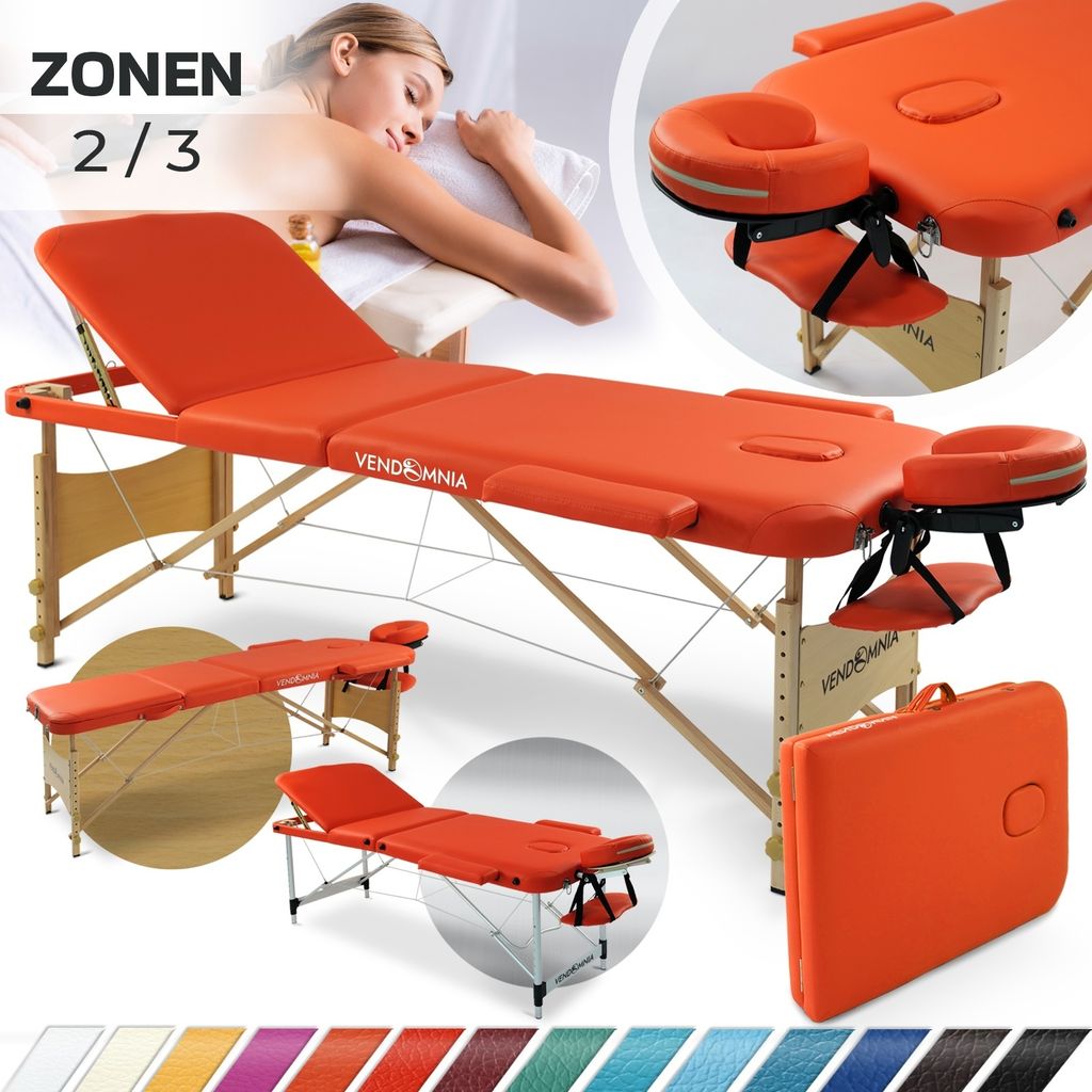 Mobile Massageliege Klappbar Massagetisch 2 3 Zonen Produktbild 