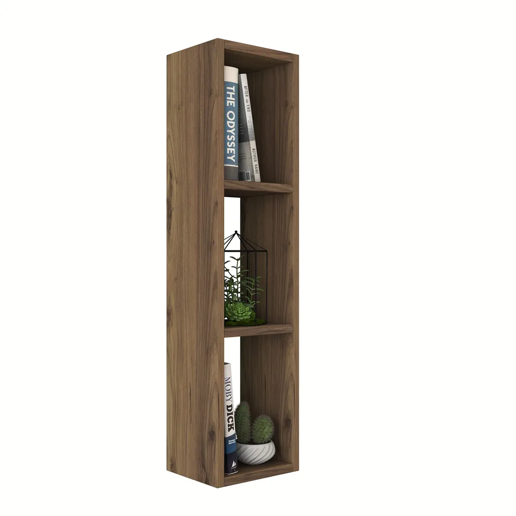 Étagère Murale en Noyer Skye Decor E3-224 - Rangement Mural de 90cm