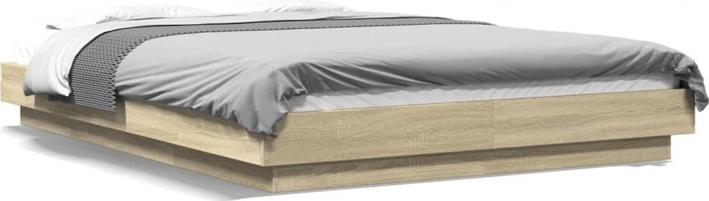 Maison Exclusive - Bettgestell Sonoma-Eiche 140x200 cm Holzwerkstoff