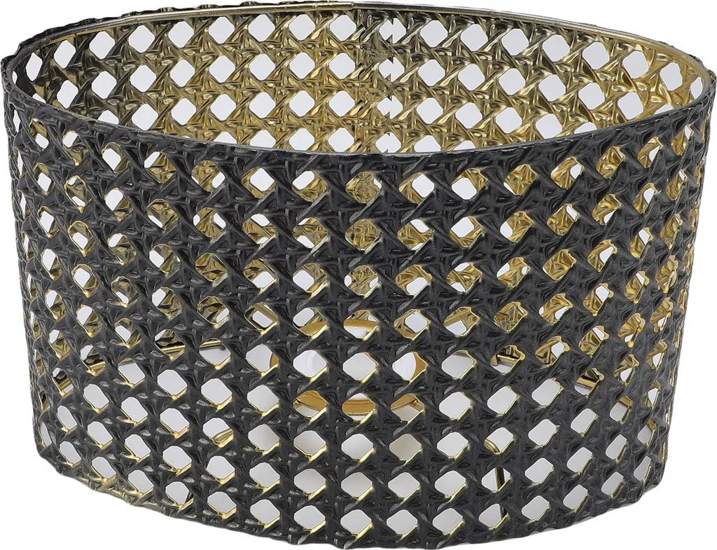 Abat-jour métal ovale anti-poussière pour lampe E27 E14 facile à poser