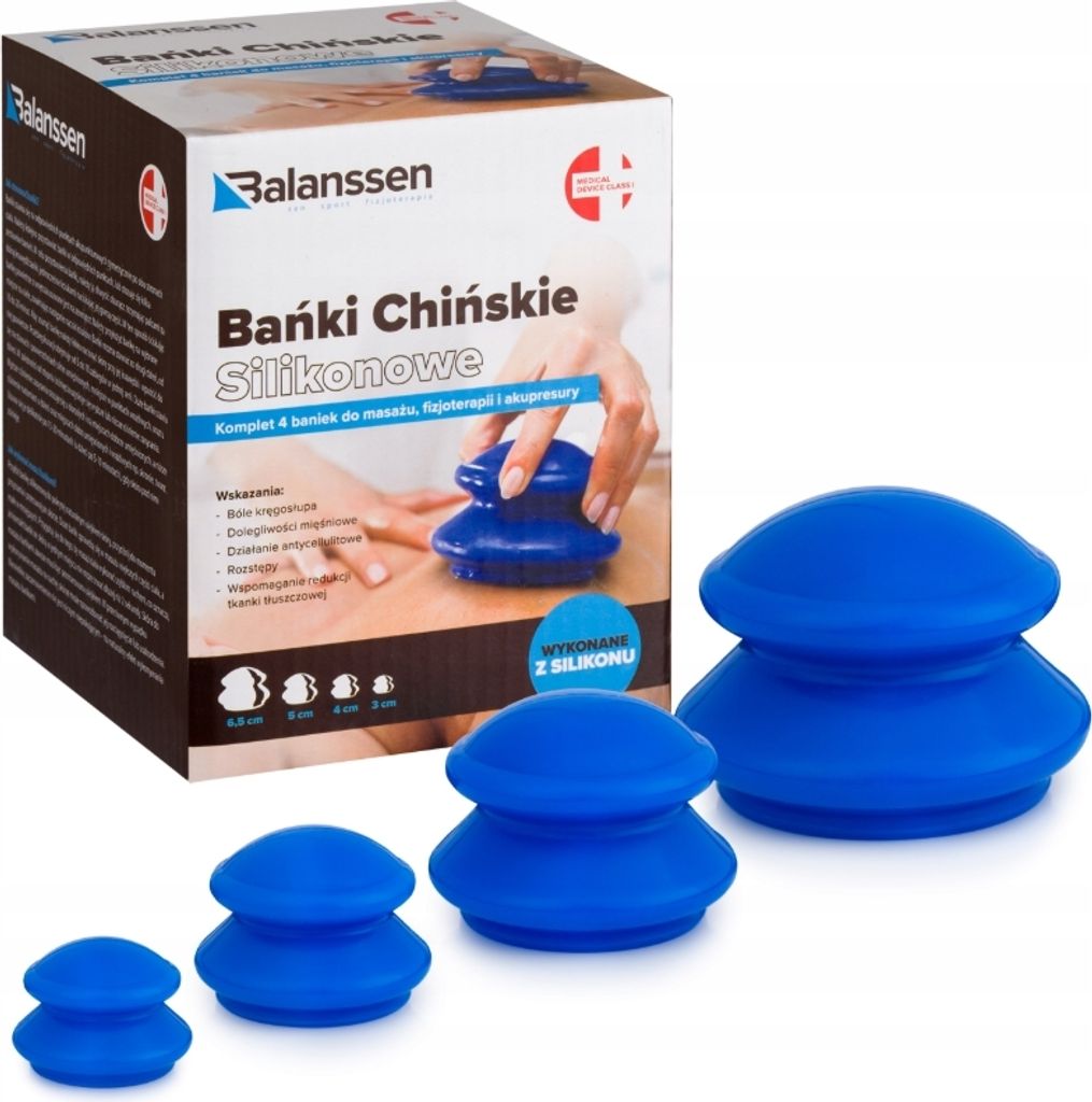 Balanssen Silikon-Chinesische Schröpfgläser, 4er-Set